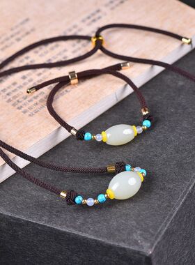 玉阅珠宝情侣和田玉民族风天然