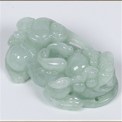 a货翡翠如意貔貅礼物挂坠新款