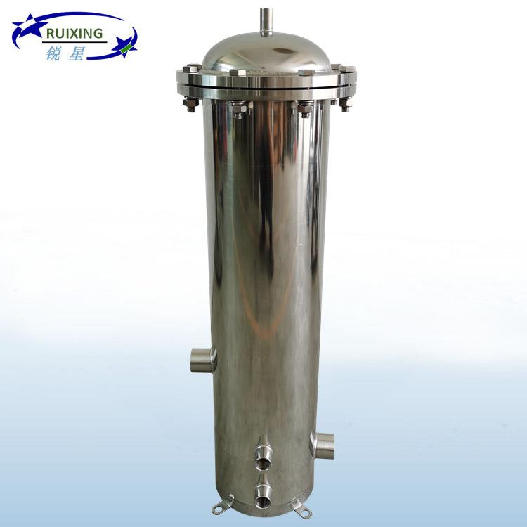 农村井水泥沙水处理PP滤芯普通法兰纯水污水精密保安过滤器3芯20