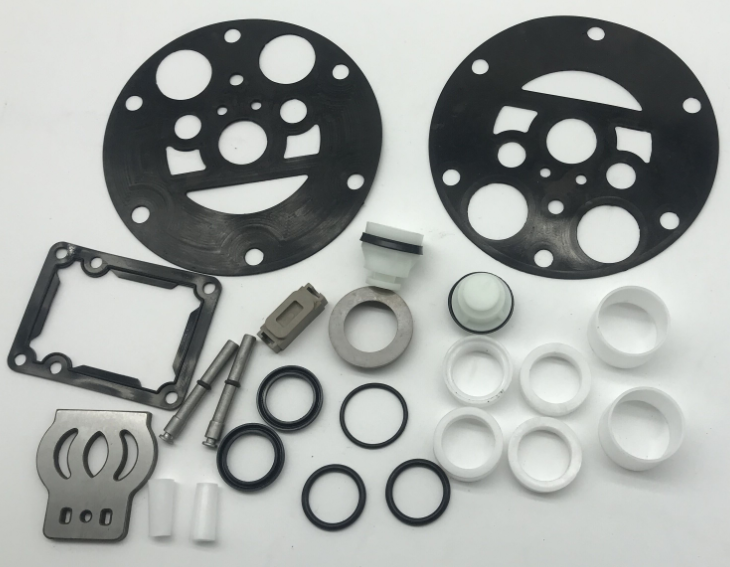 总成kqb间体阀气气动y-圈隔膜泵配件中活塞塑料零件橡胶圈易损件