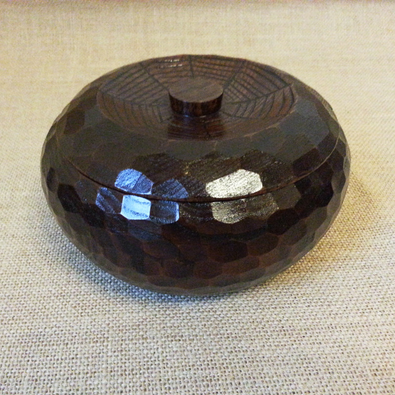 实木珠宝项链带盖喜庆风礼物摆件