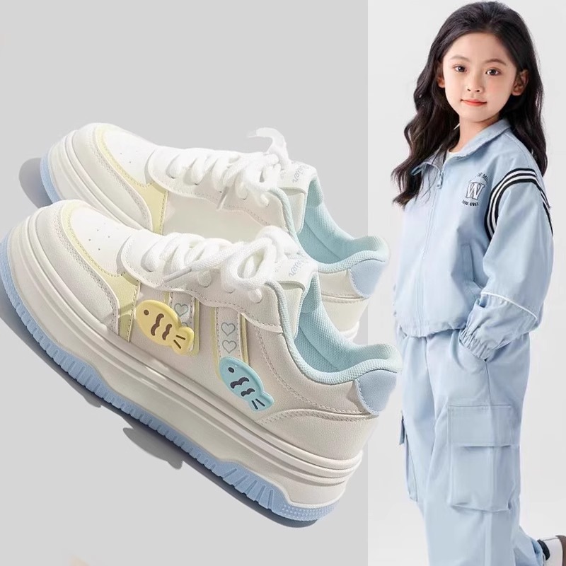 女童运动鞋秋冬季小白鞋