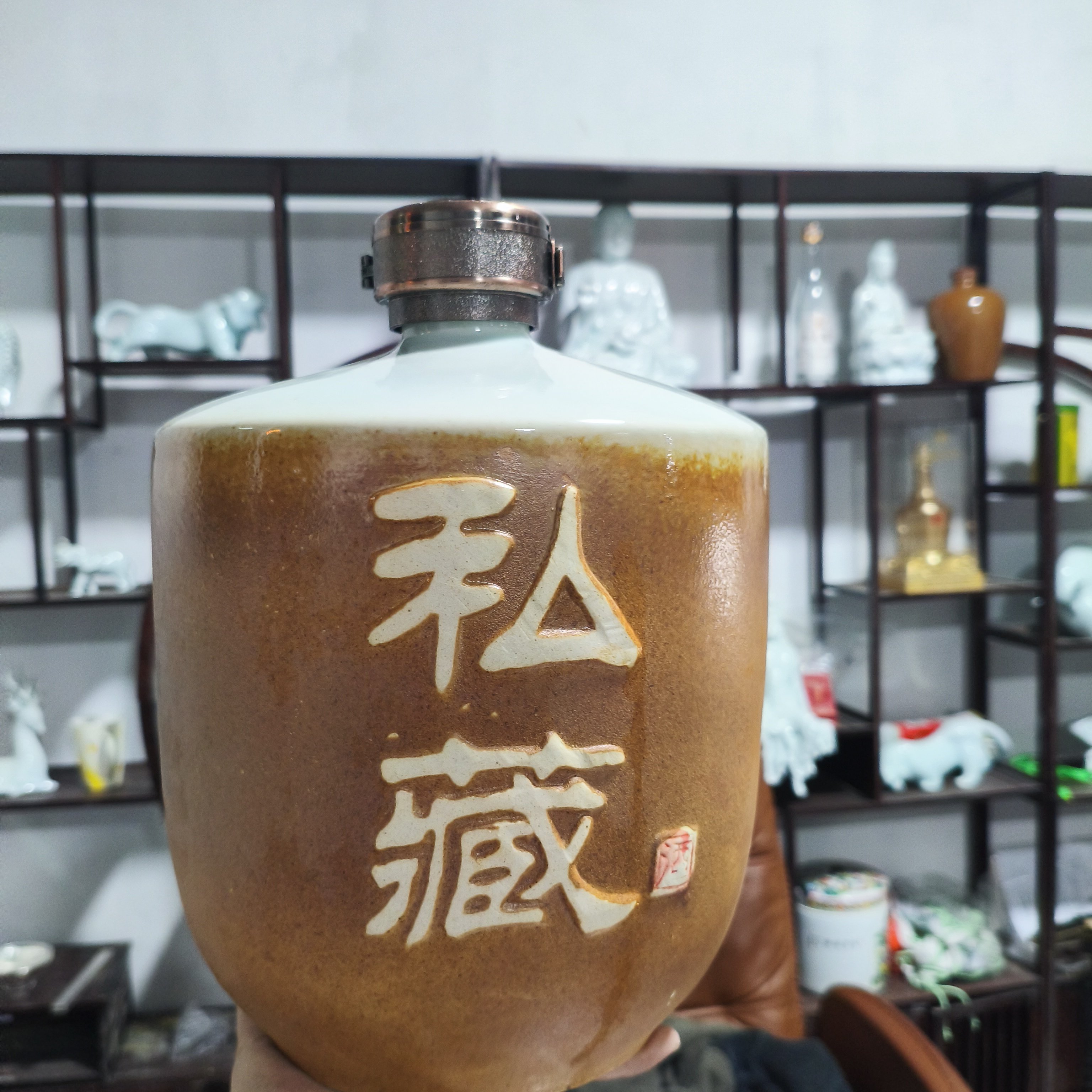 私藏复古景德镇陶瓷10斤酒坛装家用泡酒专用密封空酒坛酒瓶可定制