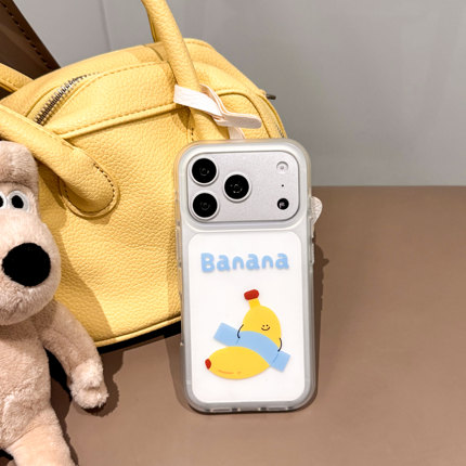 DanDan 新款ins风可爱绷带香蕉茄子适用iPhone17promax手机壳16/15pro磨砂透明15防摔保护壳