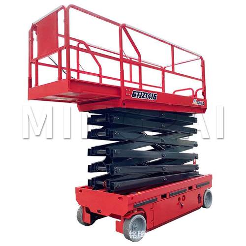 自行走升降机升高14米厂房卸货高空作业车自行剪叉式升降平台