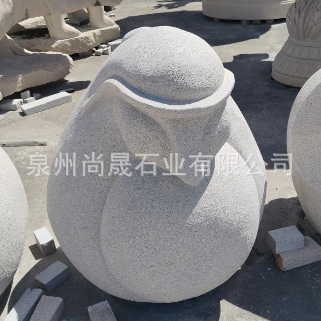 石雕十二生肖卡通雕塑鼠牛虎兔龙蛇马羊猴鸡狗猪石雕小品摆件