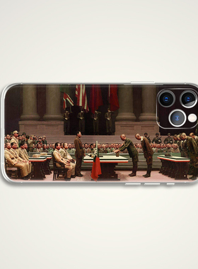 1945年8月15日 日本宣布无条件投降 南京受降 摄影油画黑白纪实文艺 手机壳 E663