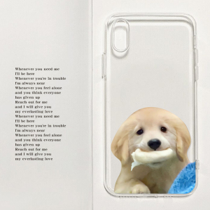 AFAK数码～可爱小金毛适用于iPhone14苹果12mini荣耀70萌宠OPPOReno8华为P60红米K40一加11三星S22手机壳