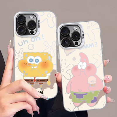 情侣海绵宝宝手机壳适用