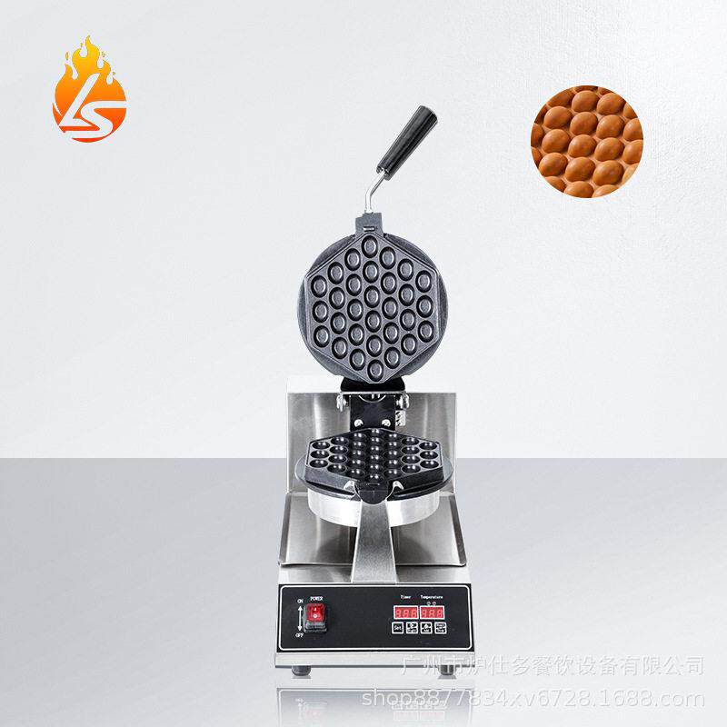 商用电热翻转鸡蛋仔机蛋仔烤饼机电热旋转十字形华夫炉窝夫饼机器