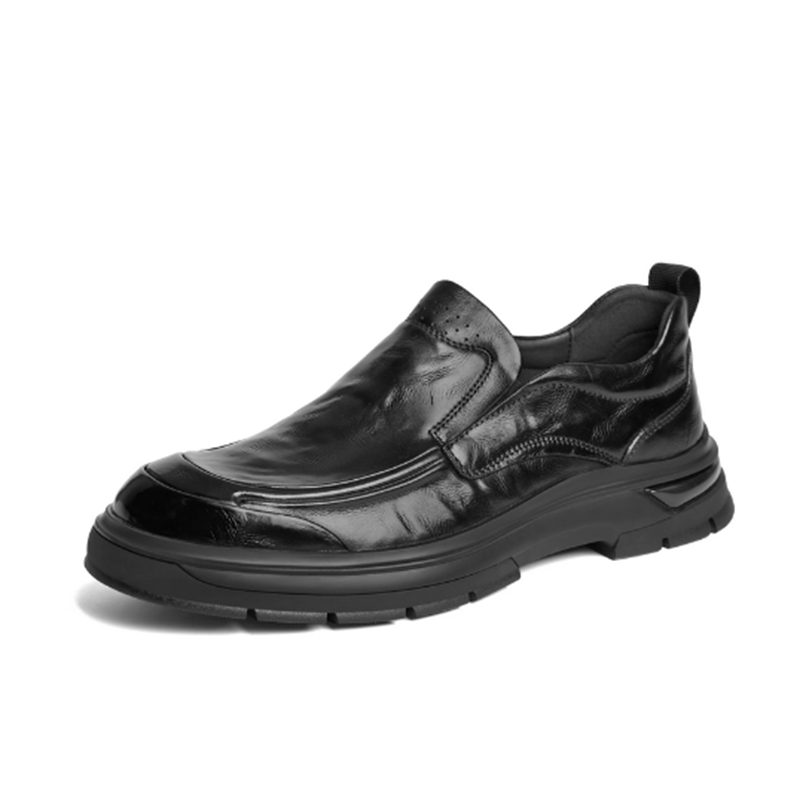 商务鞋牛皮一脚蹬休闲皮鞋