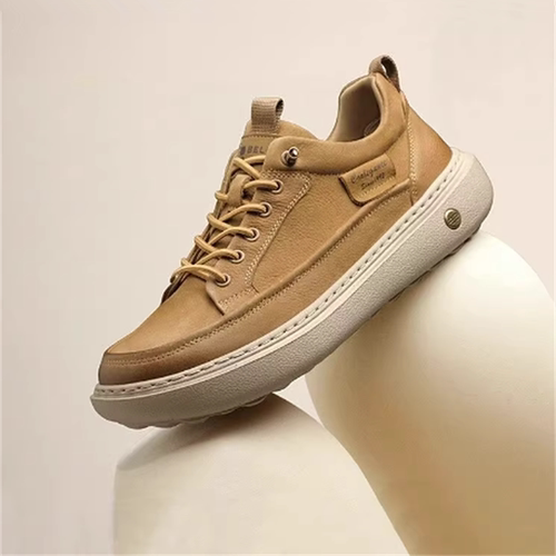 工装鞋板鞋牛皮厚底休闲鞋