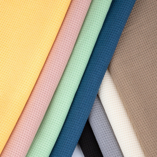 简约立体小格肌理感棉质手感透气