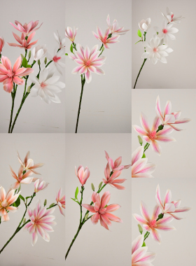 玉兰花假花仿真花摆设电视柜装饰品摆件餐桌花摆花卧室床头柜摆花