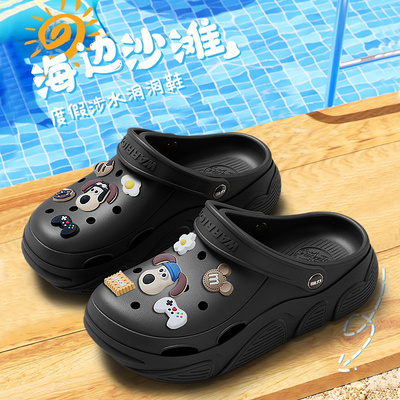 回力正品女款洞洞鞋外穿防滑透气