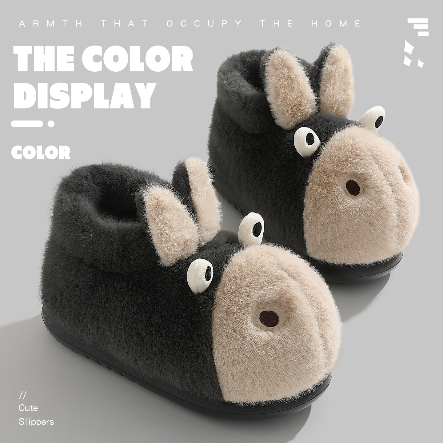 男士棉拖鞋冬季2025新款卡通室内家居保暖厚底防滑毛绒包跟棉鞋女,流行男鞋,包头拖,淘宝优惠券,粉丝福利购,淘宝优惠卷