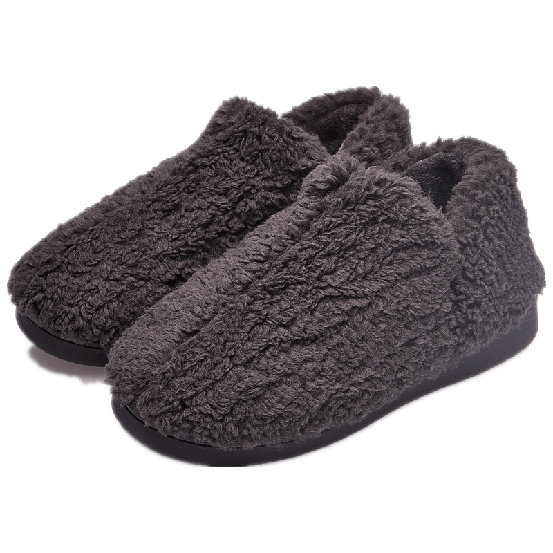 包跟棉拖鞋男冬季保暖防滑厚底居家用棉鞋室内防水家居毛毛拖鞋女