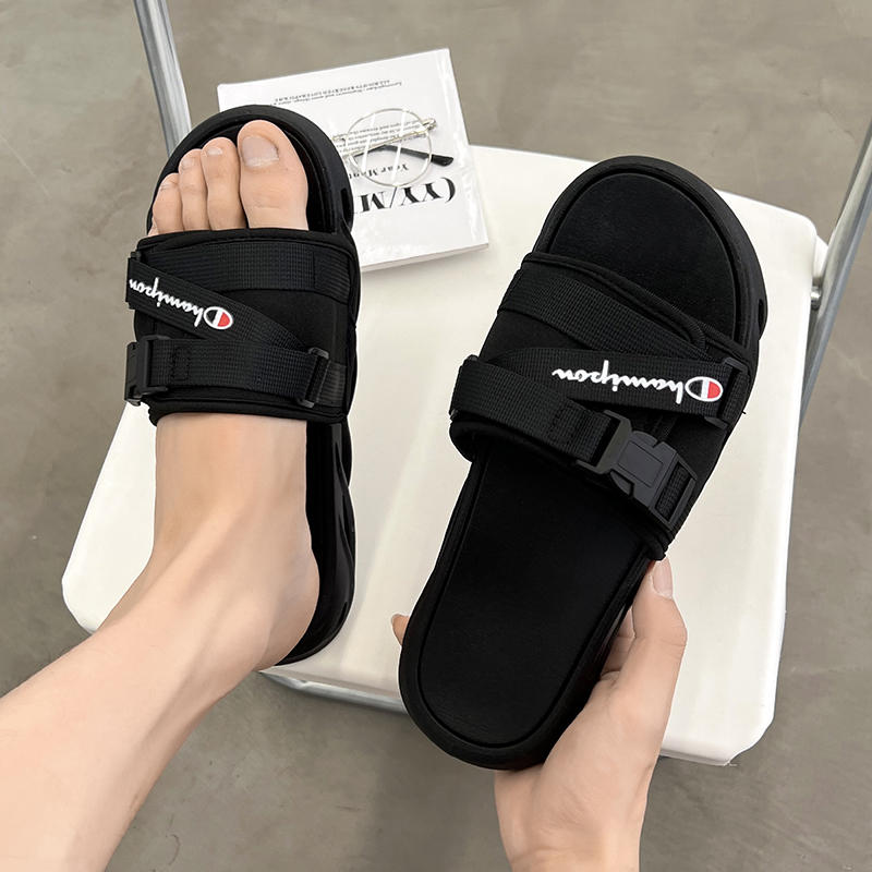 拖鞋男夏季2023新款外穿潮流防滑简约踩屎感凉鞋男士户外沙滩凉拖