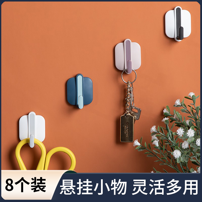 挂钩超强力粘胶墙壁免打孔承重粘钩厨房贴钩门后强力粘贴衣服钩子