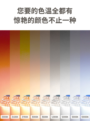 2000K2700K3000K3500K4000K5000K6000K灯带暖光中性光led低压灯条