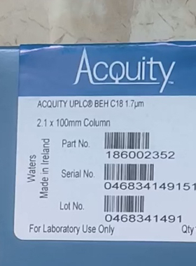 【UPLC柱】沃特世Waters超高效色谱柱  186002352  186005297