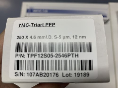 YMC-Triart PFP色谱柱 250 X 4.6 mm5μm TPF12S05-2546PTH
