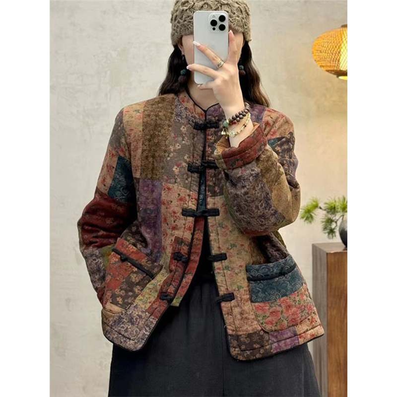 柒白2024秋冬新款复古民族