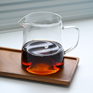 山丘手冲咖啡壶分享壶高硼硅加厚耐热玻璃接咖啡刻度公道杯600ml