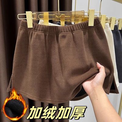 灯芯绒屁帘女下摆遮臀秋冬卫衣