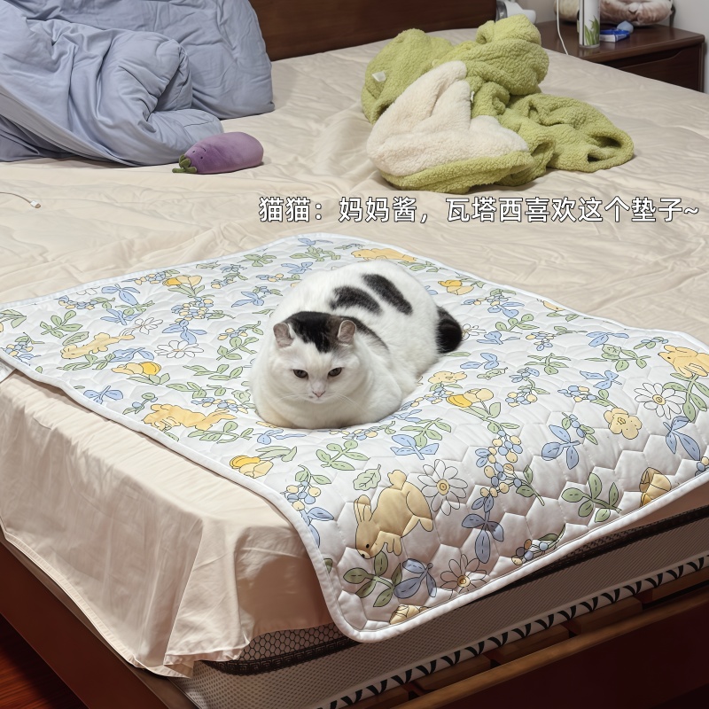 猫咪睡觉垫子秋冬凉席猫床宠物