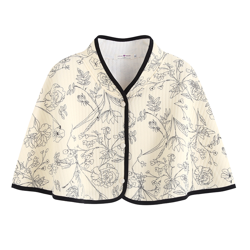 月子披肩产后冬哺乳保暖纯空气棉