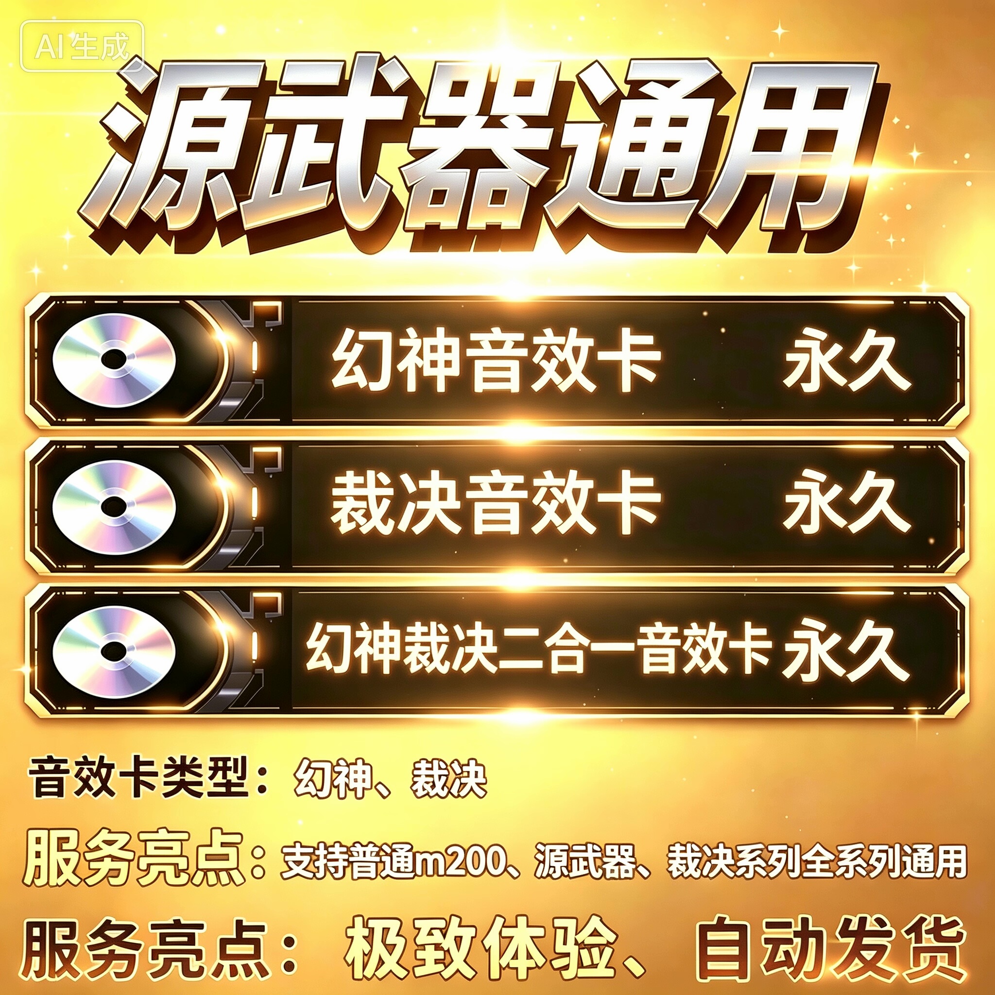 CF幻神裁决二合一音效卡美化包图片
