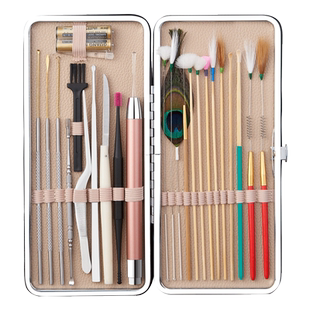 采耳工具专业掏耳朵的专用工具挖耳勺神器鹅毛棒毛高级灯羽毛套装