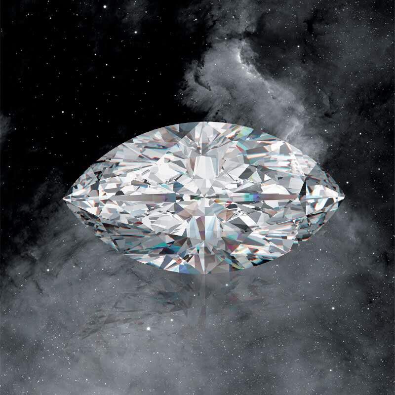 美国异形马眼形橄榄形莫桑石裸石裸钻定制戒指女钻戒镶嵌裸石