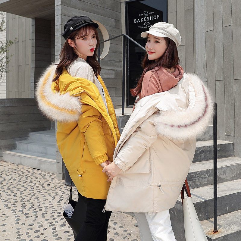 蔚佳依恋2019冬季新款时尚宽松韩版短款小个子显瘦加厚外套棉衣女