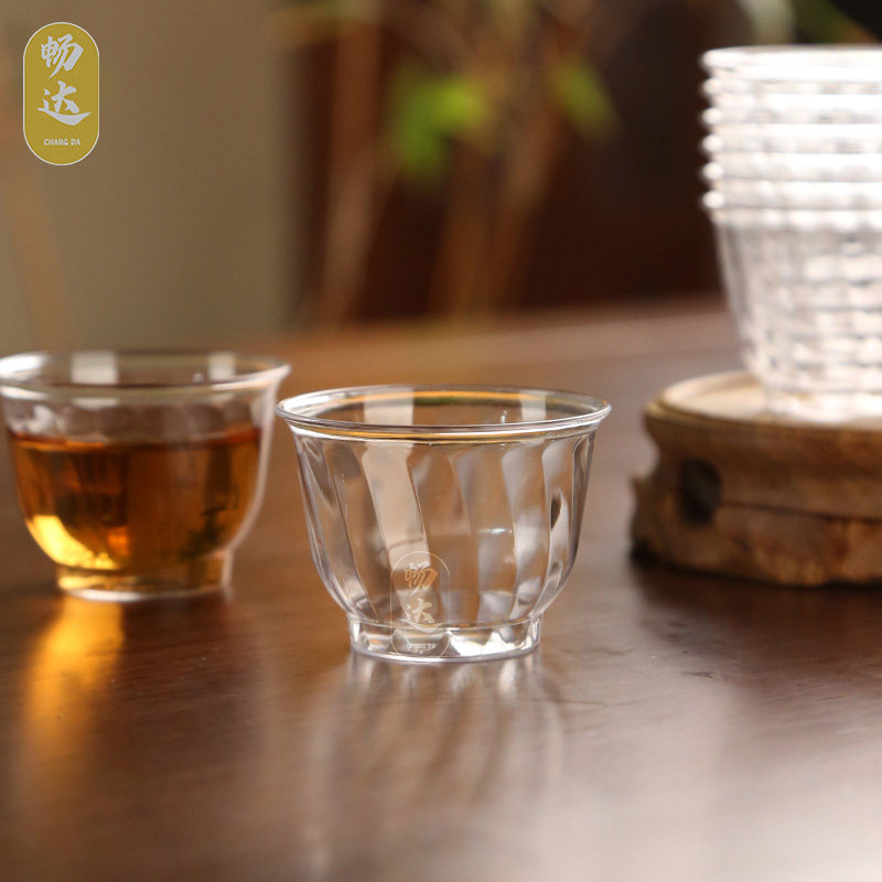 一次性水杯品茶杯白酒杯功夫小茶杯商家用航空杯带杯架可定制批发