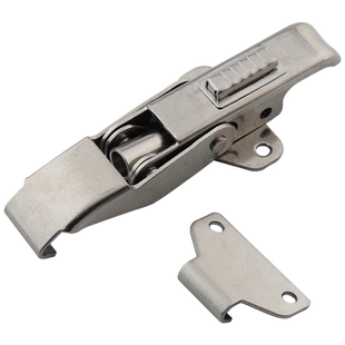 精稳五金304不锈钢振光暗箱扣自锁搭扣集装箱机箱口动机车箱扣