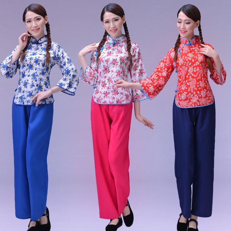 Qingsao show clothing rural Woman Drama Picking Villager Women's wear Republic of China Period Militiain the Women's clothing/Boutique , Costume/National costume/Stage costumes , National costume/Costumes  category - from Buy2taobao.com to provide professional Taobao agent buy service