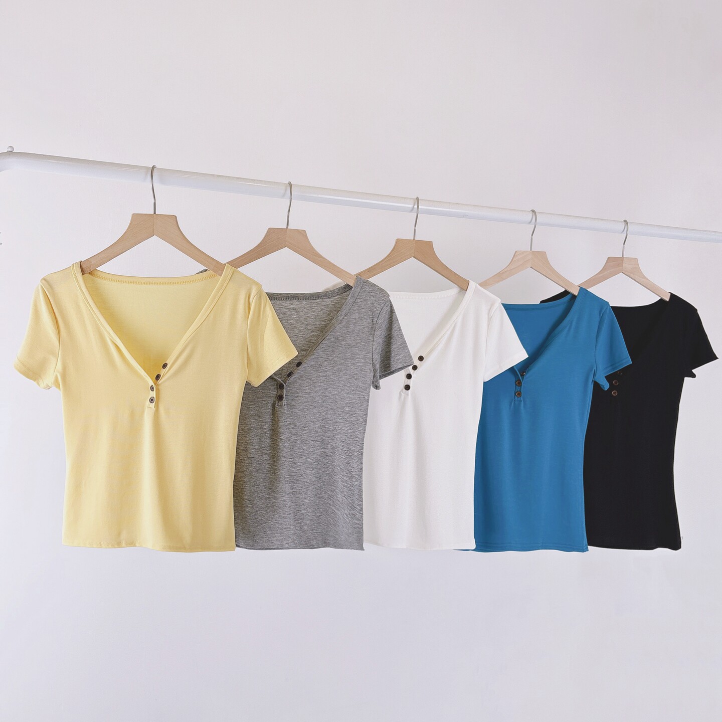 v领舞蹈服装女短袖短款上衣古典现代舞练功服爵士健身运动瑜伽服