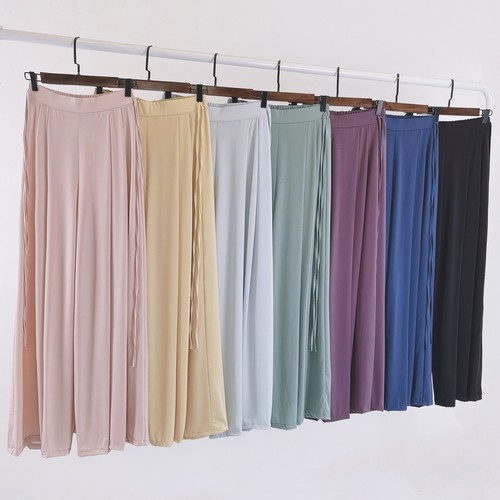 丝滑垂感飘逸舞蹈直筒裤古典舞服