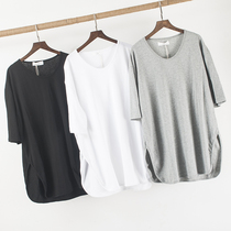 男女同款宽松舞蹈服练功服练功T民族舞爵士舞服大开叉大码舞蹈服