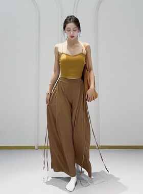 舞蹈服内搭吊带一体式无钢圈背心
