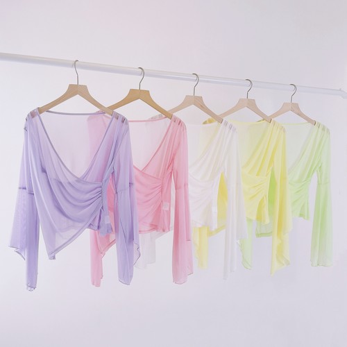 喇叭袖网纱衣古典舞舞蹈服