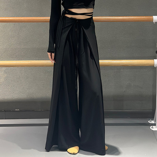 现代舞古典舞飘逸舞蹈阔腿长腿裤