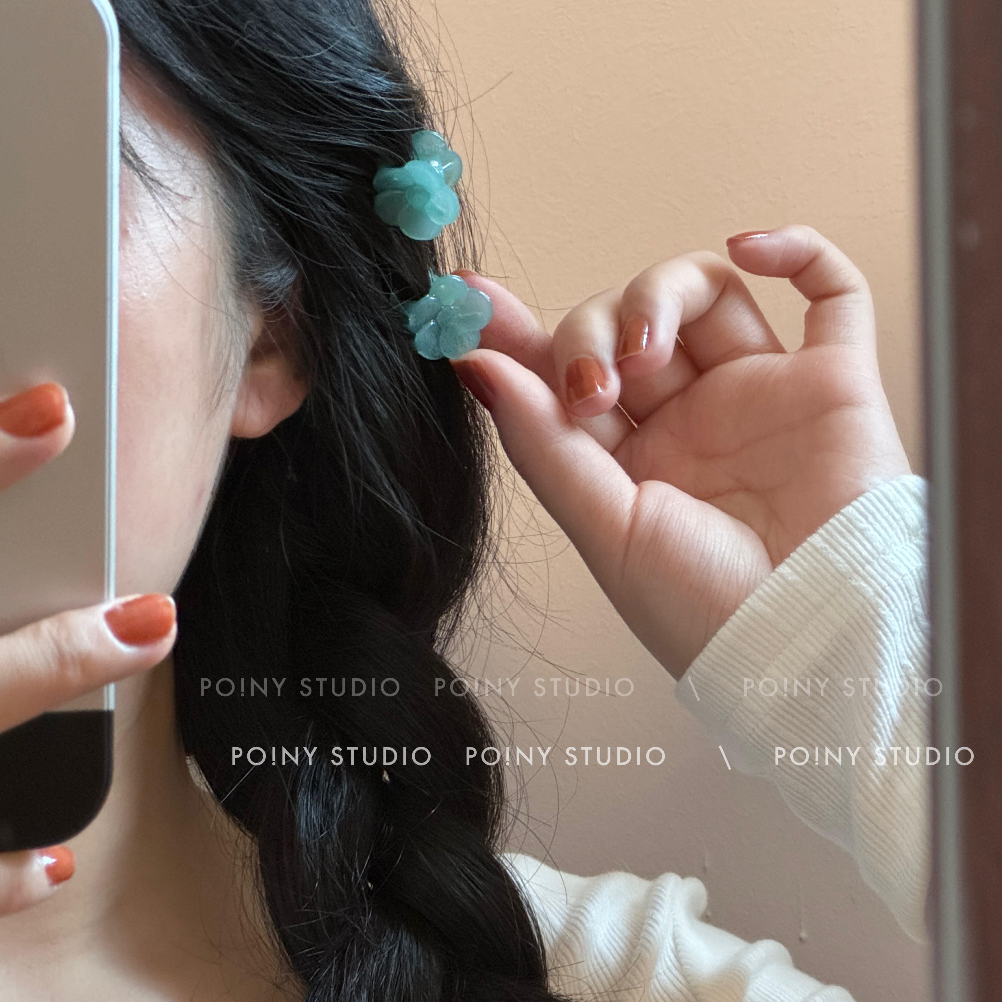 简约百搭迷你小号花朵抓夹刘海夹