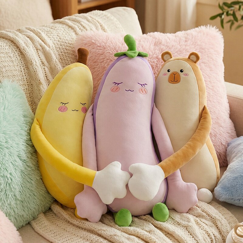 卡通风可爱动物造型抱枕床上睡觉抱枕抱睡枕枕头靠垫居家沙发装饰