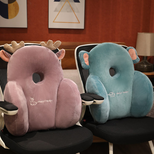 卡通办公室座椅中孔透气夏季用的腰靠