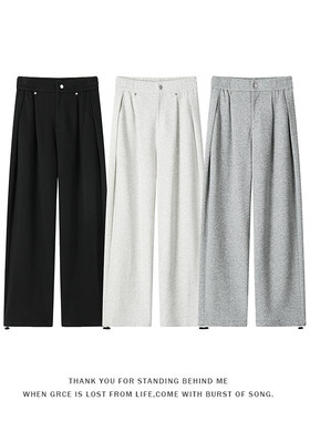 APUEE店铺叁佰TTBRO新品田尼克工作室潮流时尚大码直筒休闲裤