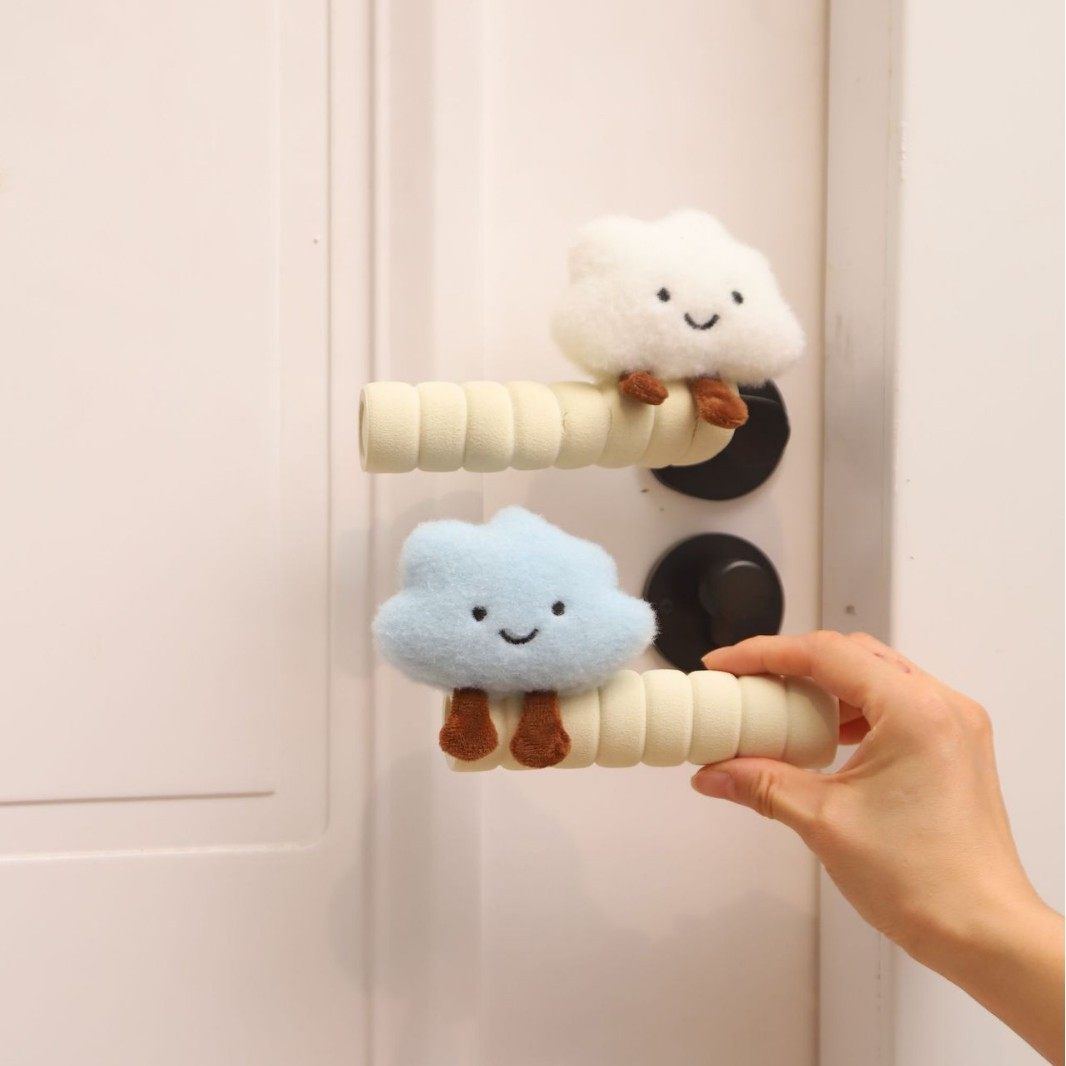 防静电可爱云朵门把手套防撞防磕碰卧室门装饰门把保护套,居家布艺,一次性坐垫/椅套,淘宝优惠券,粉丝福利购,淘宝优惠卷