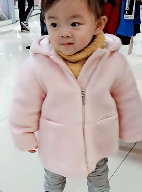 西班牙正品麦悠mayoral专柜特价女宝宝加厚保暖呢大衣外套2493